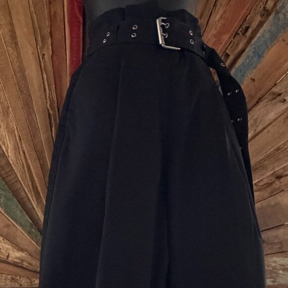 ALLSAINTS Ali trouser black high waist cotton pants Sz 4 pockets - Picture 7 of 12